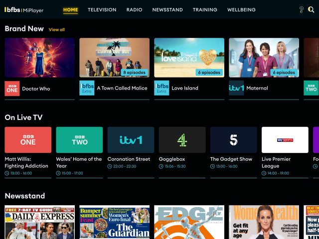 MiPlayer user interface