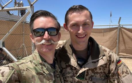 Flt-Lt-Mark-Jenkins-and-MSgt-Stephan-arm-in-arm