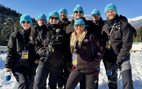 BFBS team in Meribel in the snow