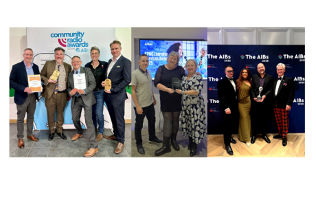 Various BFBS staff with their awards