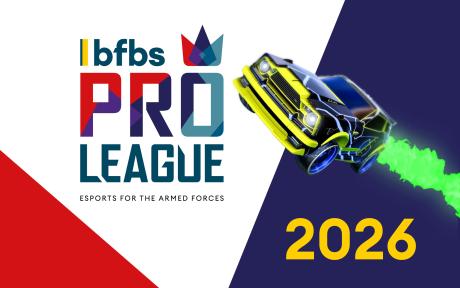 BFBS Pro League Logo and graphic of car