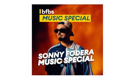 BFBS Music Special graphic showing Sonny Fodera